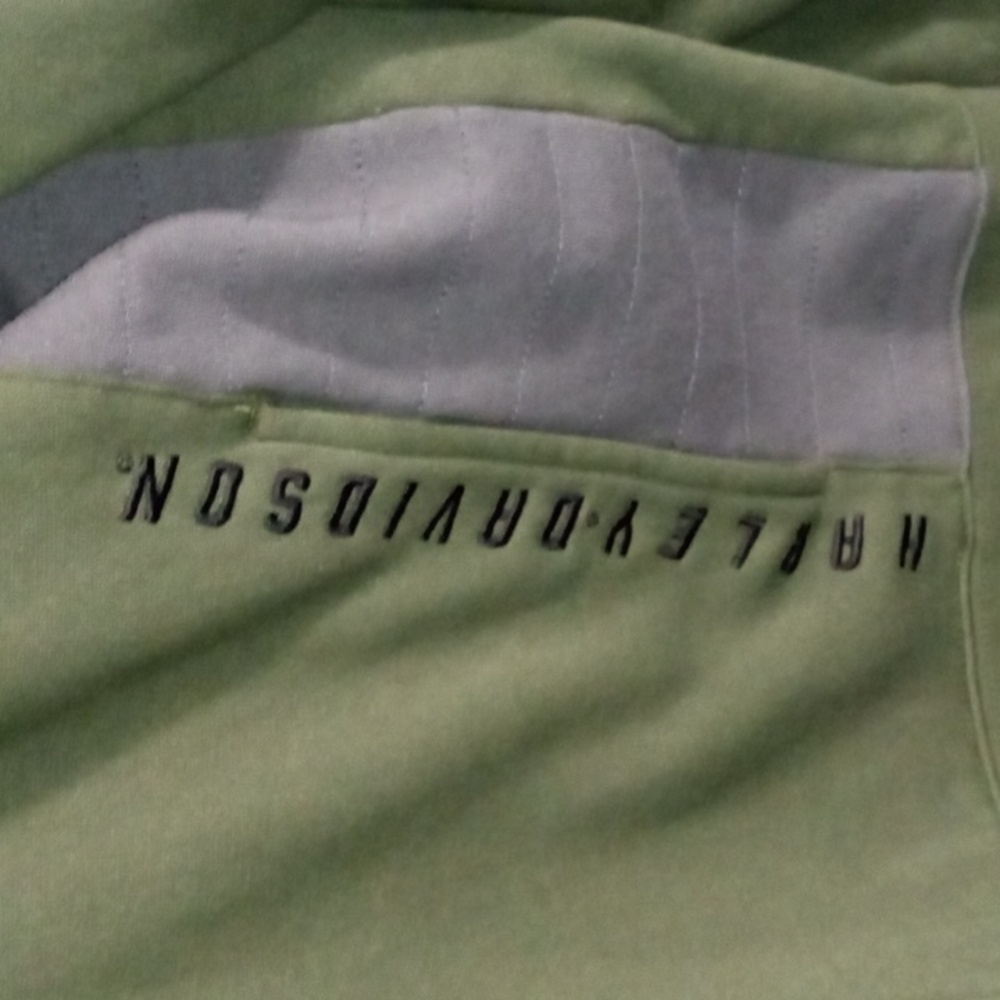 Harley-Davidson Dark Green Full Zip Hoody Mens Large - Picture 2 of 6